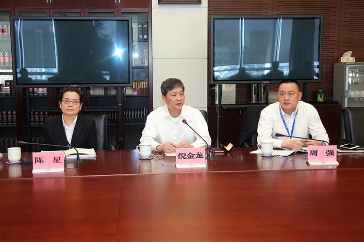 吉林省延边朝鲜族自治州中级法院金正龙副院长一行到我院考察学习